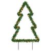 vidaXL Decora&ccedil;&atilde;o &aacute;rvore de Natal c/ luz e estacas 80 luzes LED 60 cm
