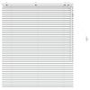 vidaXL Cortina Veneziana Branco 110 x 130 cm 35 mm