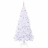 vidaXL &Aacute;rvore de Natal Artificial com 300 LEDs Branco 210 cm PVC e A&ccedil;o