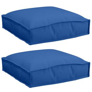 vidaXL Almofada 2 pcs Azul Royal 40 x 40 x 8 cm Tecido Oxford