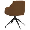 vidaXL Cadeiras de jantar 6 pcs veludo castanho