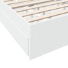 vidaXL Estrutura cama c/ gavetas 75x190 cm derivados de madeira branco