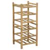 vidaXL Escorredor de Vinho Natural 32,5 x 29,5 x 72 cm Bambu