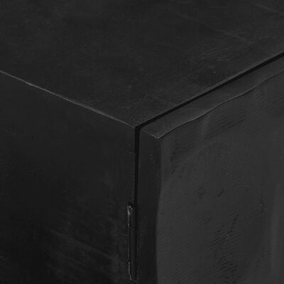 vidaXL Móvel de TV 110x30x40 cm mangueira maciça e ferro preto