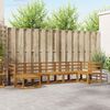 vidaXL Conjunto de Sof&aacute;s para Exterior 7 pcs Natural