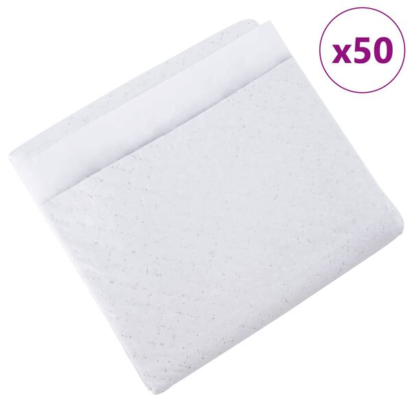 vidaXL Pad de Treinamento para Pets Liso 50 pcs 45 x 33 cm