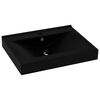 vidaXL Lavat&oacute;rio c/ orif&iacute;cio de torneira 60x46 cm cer&acirc;mica preto mate