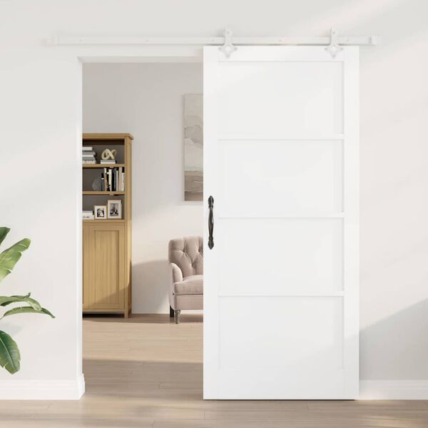 vidaXL Porta Deslizante Branco 93 x 211 cm