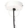 vidaXL Candeeiro suspenso industrial redondo 25 W 30 cm E27 branco
