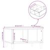 vidaXL Mesa de centro 60x50x36,5 cm derivados madeira carvalho fumado