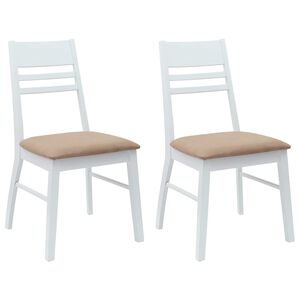 vidaXL Cadeiras de Jantar 2 pcs Branco 43 x 54 x 89 cm