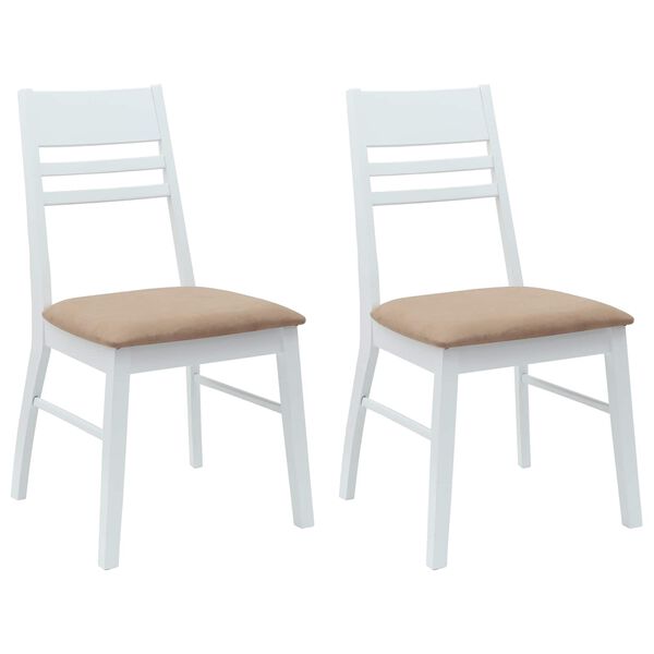 vidaXL Cadeiras de Jantar 2 pcs Branco 43 x 54 x 89 cm