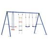 vidaXL Conjunto de Balan&ccedil;o para Exterior Multicolor 330 x 185 x 185 cm