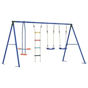 vidaXL Conjunto de Balan&ccedil;o para Exterior Multicolor 330 x 185 x 185 cm