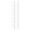 vidaXL Garrafeira de parede para 24 garrafas 2 pcs ferro branco