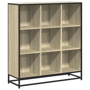 vidaXL Estante 97,5x33x107,5 cm deriv. madeira/metal carvalho sonoma