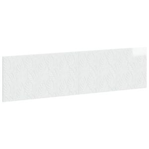 vidaXL Cabeceira Montada na Parede DELFT Branco Brilhante