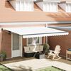 vidaXL Toldo Manual Branco 450 x 300 x 165 cm Poli&eacute;ster e Metal