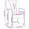 vidaXL Cadeiras de Jantar com Rodas com rodas 2 pcs Cinzento escuro