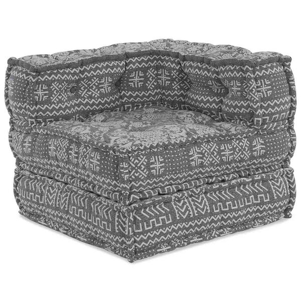 vidaXL Sof&aacute; Modular de Canto Cinzento-claro 70 x 70 x 56 cm tecido