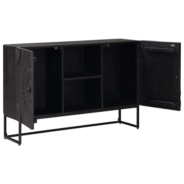 vidaXL Buffet Preto 105 x 30 x 68 cm