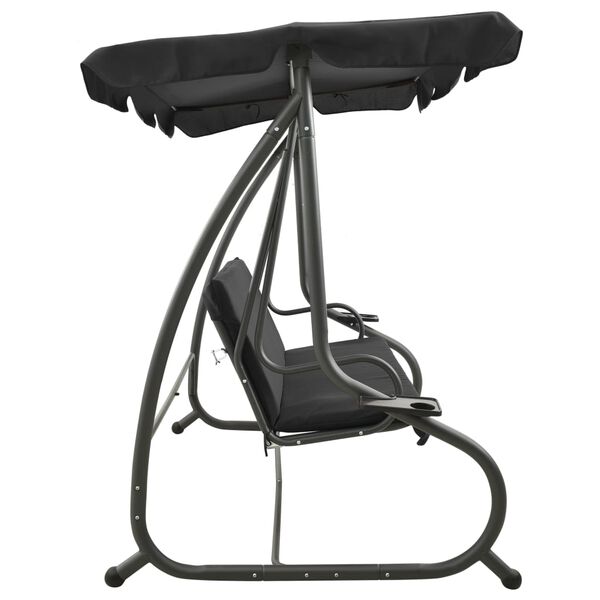 vidaXL Baloi&ccedil;o de jardim com toldo antracite