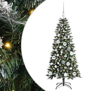 vidaXL &Aacute;rvore de Natal Artificial Verde 120 cm PVC, Pl&aacute;stico e A&ccedil;o