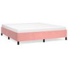 vidaXL Estrutura de cama 180x200 cm veludo rosa