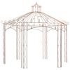 vidaXL Pavilh&atilde;o de jardim antigo castanho 4 m ferro