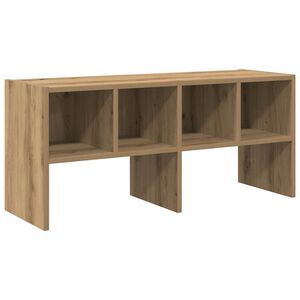 vidaXL Sapateira empilh&aacute;veis 89,5x30x40 cm carvalho artisiano