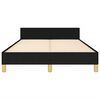 vidaXL Estrutura de cama sem colch&atilde;o preto 120x190 cm tecido