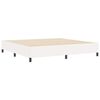 vidaXL Estrutura da Cama Creme 200 x 200 cm Tecido de veludo c&ocirc;tel&eacute;
