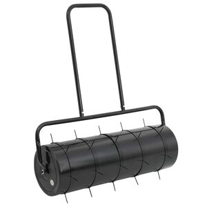 vidaXL Rolo de Gramado com Garras de Aerador &Oslash; 30 x 90 cm A&ccedil;o