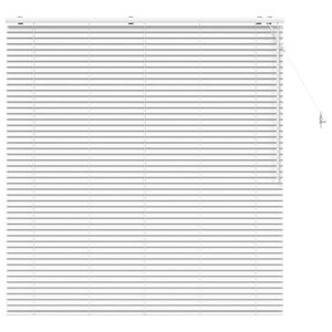 vidaXL Cortina Veneziana Branco 155 x 160 cm 35 mm