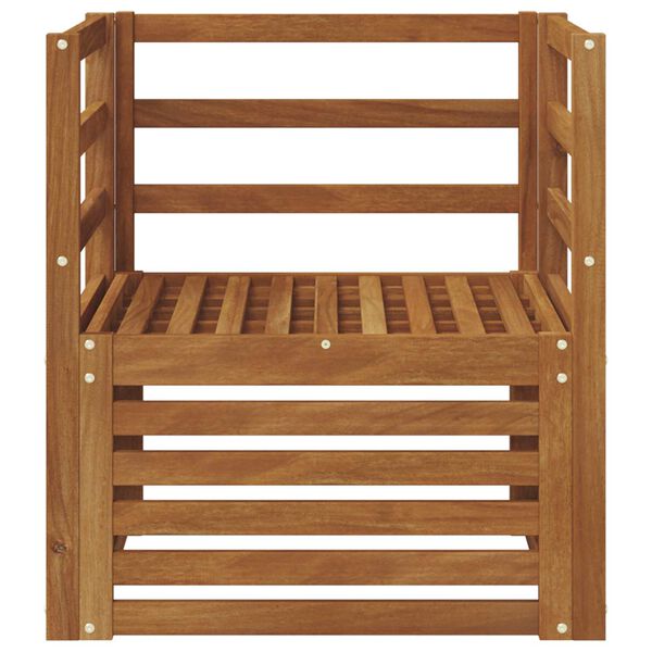 vidaXL Conjunto de Sof&aacute;s para Exterior Natural 67 x 63 x 73 cm