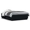 vidaXL Estrutura de cama 120x190 cm derivados de madeira preto