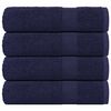vidaXL Toalhas banho FROGN 4pcs 100x150 cm 360 g/m&sup2; azul marinho