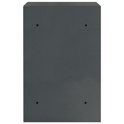 vidaXL Cofre digital cinzento escuro 40x35x60 cm