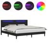 vidaXL Estrutura da Cama Preto 200 x200 cm Couro Sint&eacute;tico