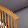vidaXL 4 pcs conj. lounge jardim c/ almofadões madeira acácia maciça