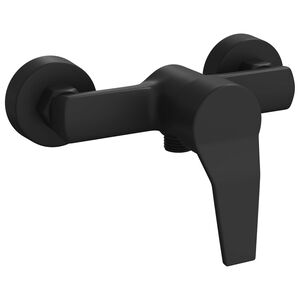 vidaXL Torneira de Misturador de Chuveiro Preto G 1 / 2 polegadas Lat&atilde;o