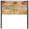 vidaXL Cabeceira de cama 100 cm madeira de mangueira maciça e ferro