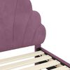 vidaXL Estrutura de Cama Infantil com Cabeceira Roxo 90 x 190 cm