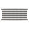 vidaXL Vela de Sombra Cinza Claro e Branco 2,5 x 6 m HDPE