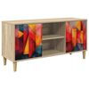 vidaXL Gabinete para TV HEESCH 102 x 33 x 50 cm Sonoma