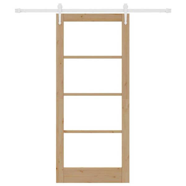 vidaXL Porta Deslizante Natural 86 x 198,5 cm