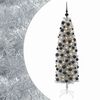 vidaXL &Aacute;rvore de Natal artificial estreita com bolas 180 cm 300 LED