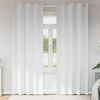 vidaXL Cortinas Blackout com Argolas 2 pcs Branco Puro 260 x 140 cm