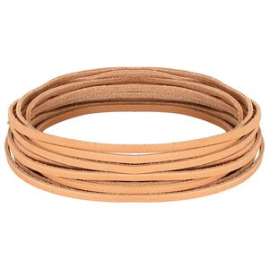 vidaXL Pulseira de Couro 1 Marrom Claro 200 x 0,3 cm Couro