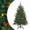vidaXL &Aacute;rvore de Natal Artificial Verde 150 cm PVC, Metal e Pl&aacute;stico